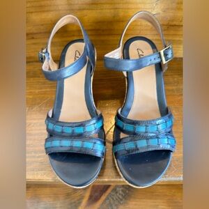 Clarks Blue Women's Strappy Heels